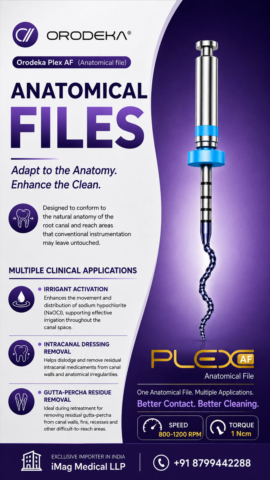 Orodeka Plex AF Anatomical File – 30/02
